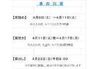 春の穴窯日程